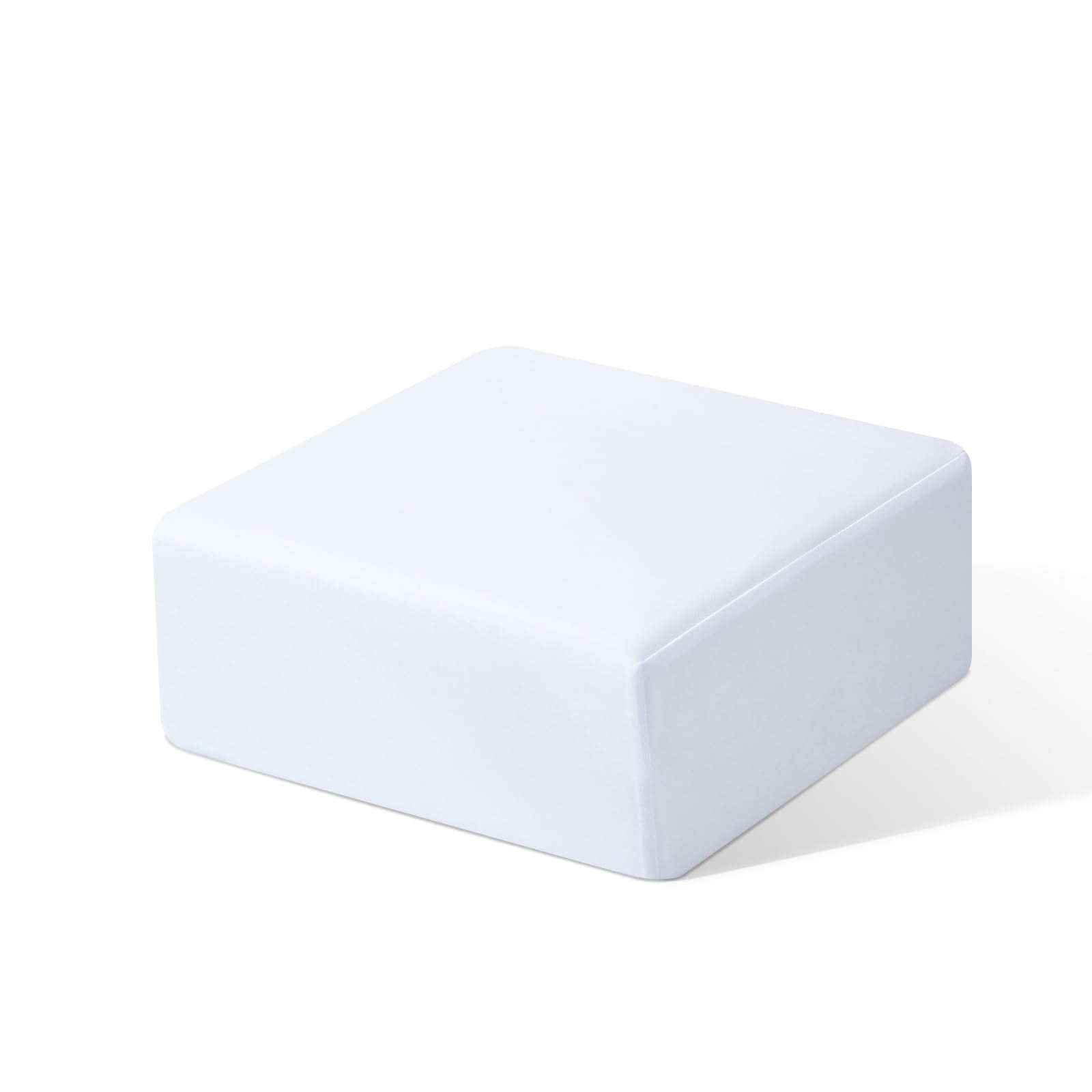 TOPPURE cube pillow front view showing compact support and soft cover