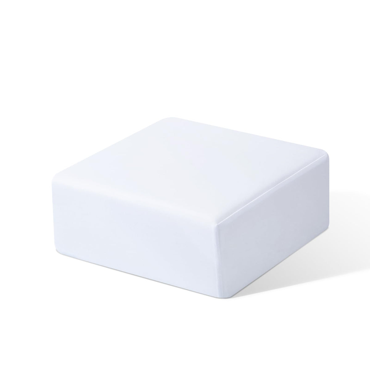 TOPPURE cube pillow front view showing compact support and soft cover