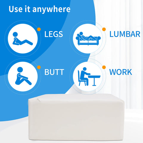 TOPPURE pillow on couch used as lumbar support for improved sitting comfort