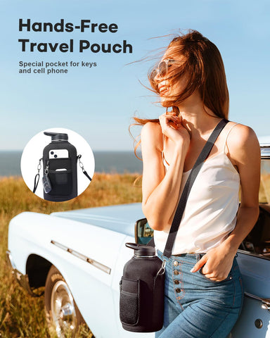 Topre accessories laid out with brushes, extra straws and carrying pouch for convenience
