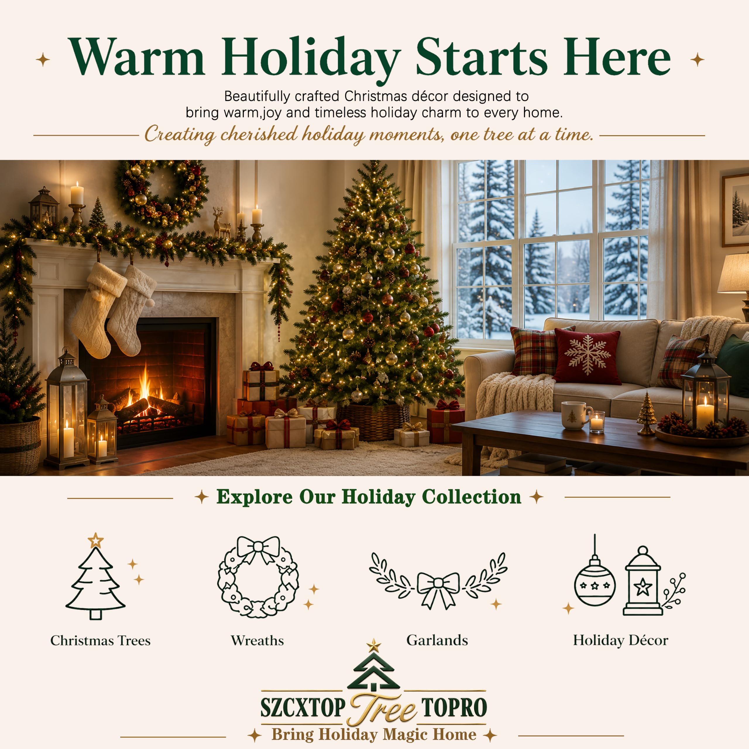 Topro mini tree lit on a dining table adding festive ambiance to small gatherings
