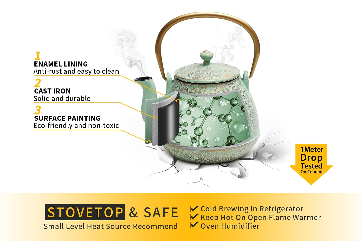 toptier teapot pouring into cup demonstrating controlled pour and heat retention