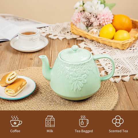 toptier teapot arranged on table for afternoon tea presentation
