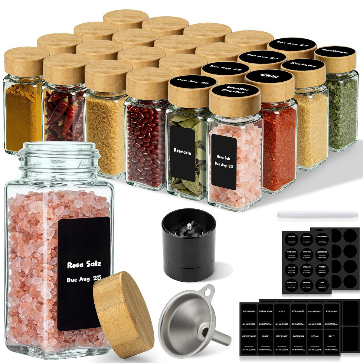 Torchero front view of 24-pack jars showing organized layout and complete kit