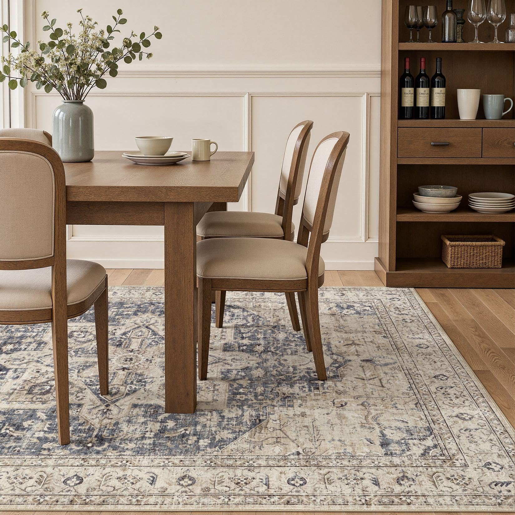 Tortania stitched edge detail demonstrating durable, fray-resistant finish