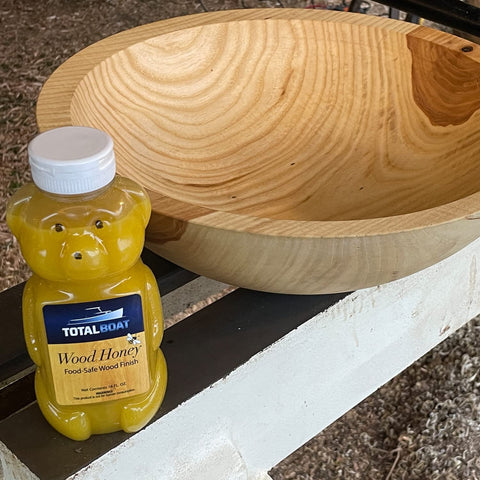 TotalBoat 16 oz bottle next to ruler for clear size comparison