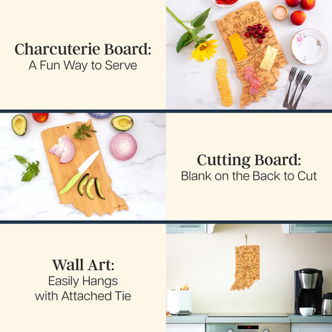 Totally Bamboo Indiana board smooth reverse offering practical cutting surface