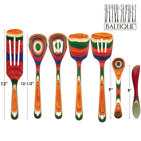 Totally Bamboo arranged utensils on a serving board ready for family meal presentation