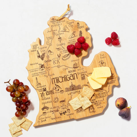 Totally Bamboo charcuterie on mitten board showing serving versatility and guest appeal