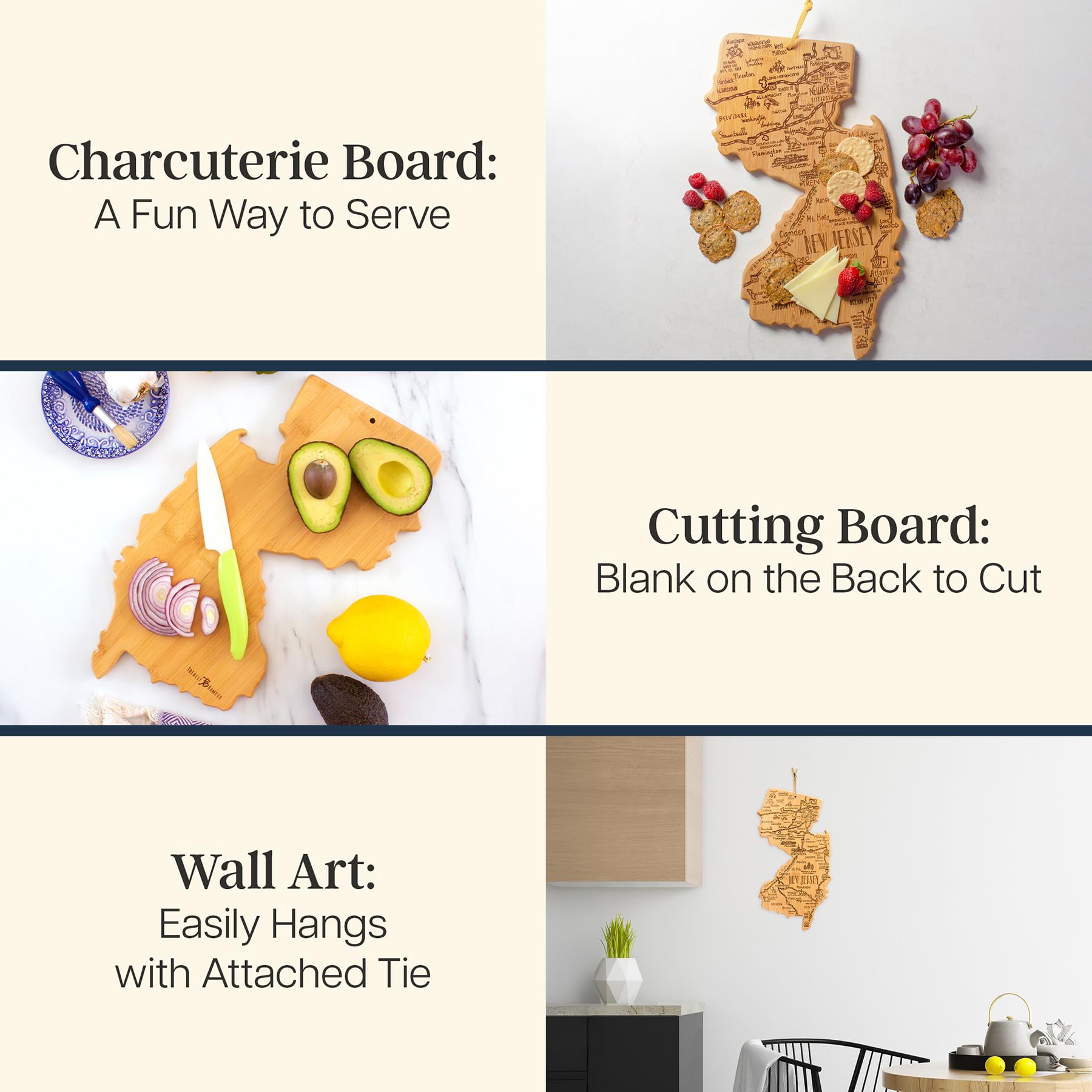 Totally Bamboo smooth reverse offers knife-friendly cutting surface