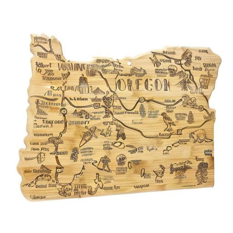 Totally Bamboo board on kitchen counter, adds regional decor and function