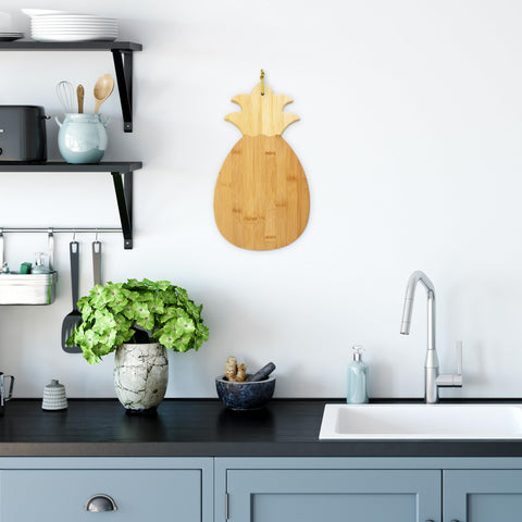 Totally Bamboo board with cheeses and fruit showing easy entertaining setup