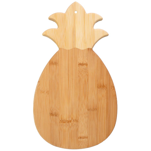 Totally Bamboo pineapple board front view showing shape and serving benefit