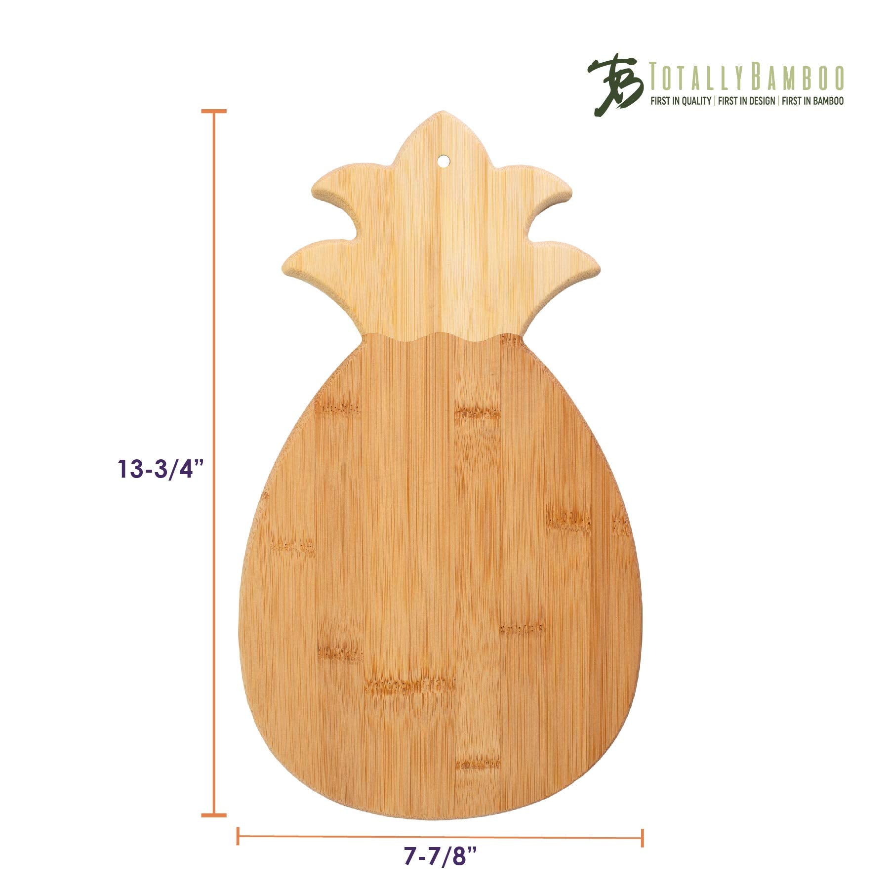 Totally Bamboo next to a plate showing scale and convenient serving size