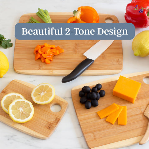 Totally Bamboo small board used for serving cheese demonstrating presentation-ready design