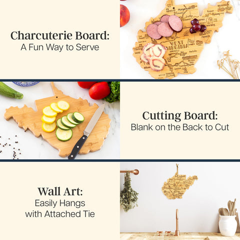 Totally Bamboo smooth reverse cutting surface for durable prep