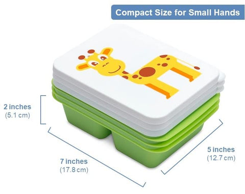 Tot Box filled with sandwich and snacks demonstrating meal organization benefit