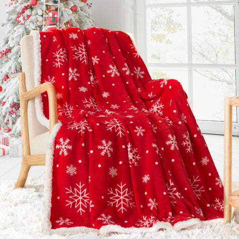 Touchat front snowflake print adds seasonal charm and instant decor update