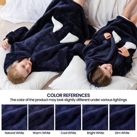 Touchat hood and neckline zoom illustrating snug hood coverage for kids