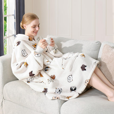 Touchat worn on sofa showing relaxed mobility and comfort while lounging