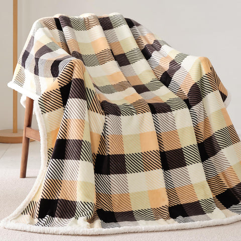 Touchat blanket draped on sofa lifestyle scene adding room warmth