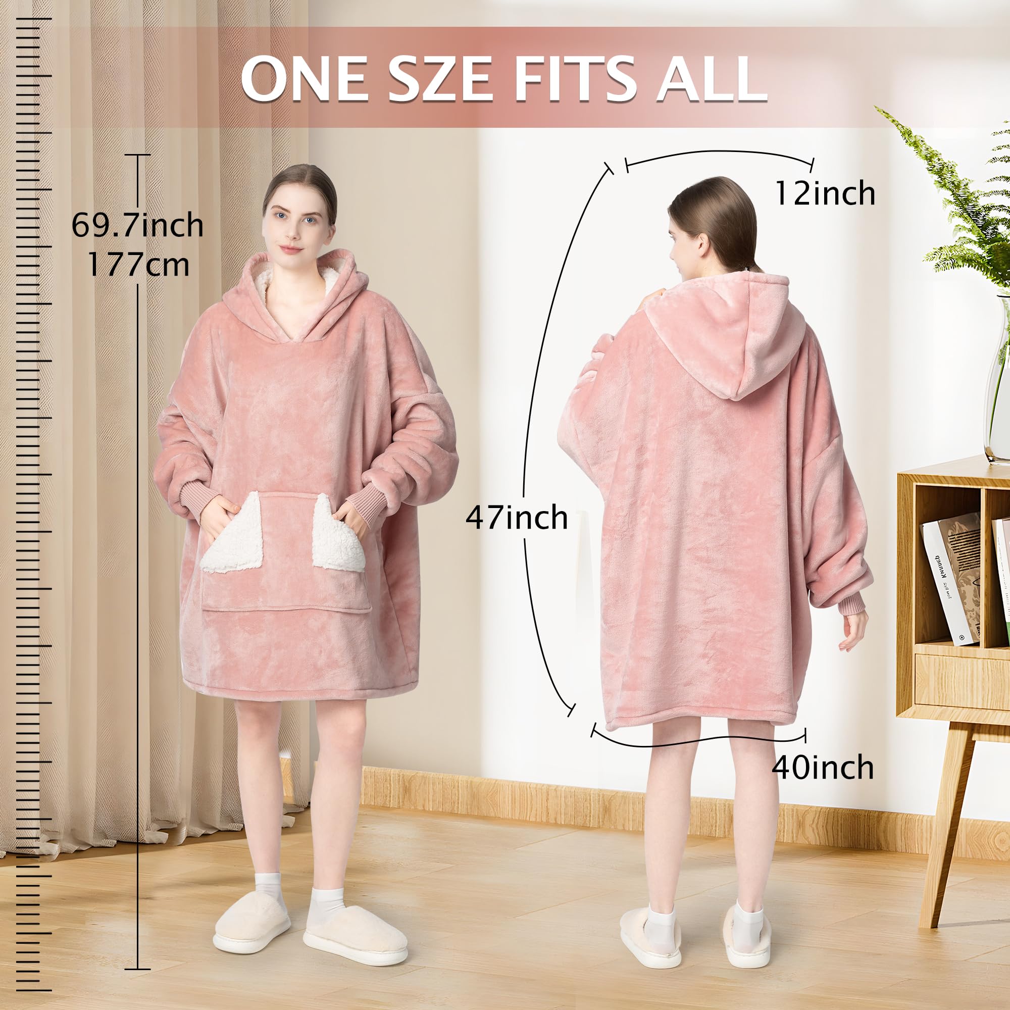 Touchat extra-large pocket detail showing storage and hand-warming benefit