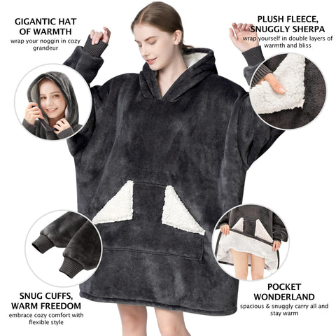Touchat pocket detail with large kangaroo pocket holding essentials conveniently