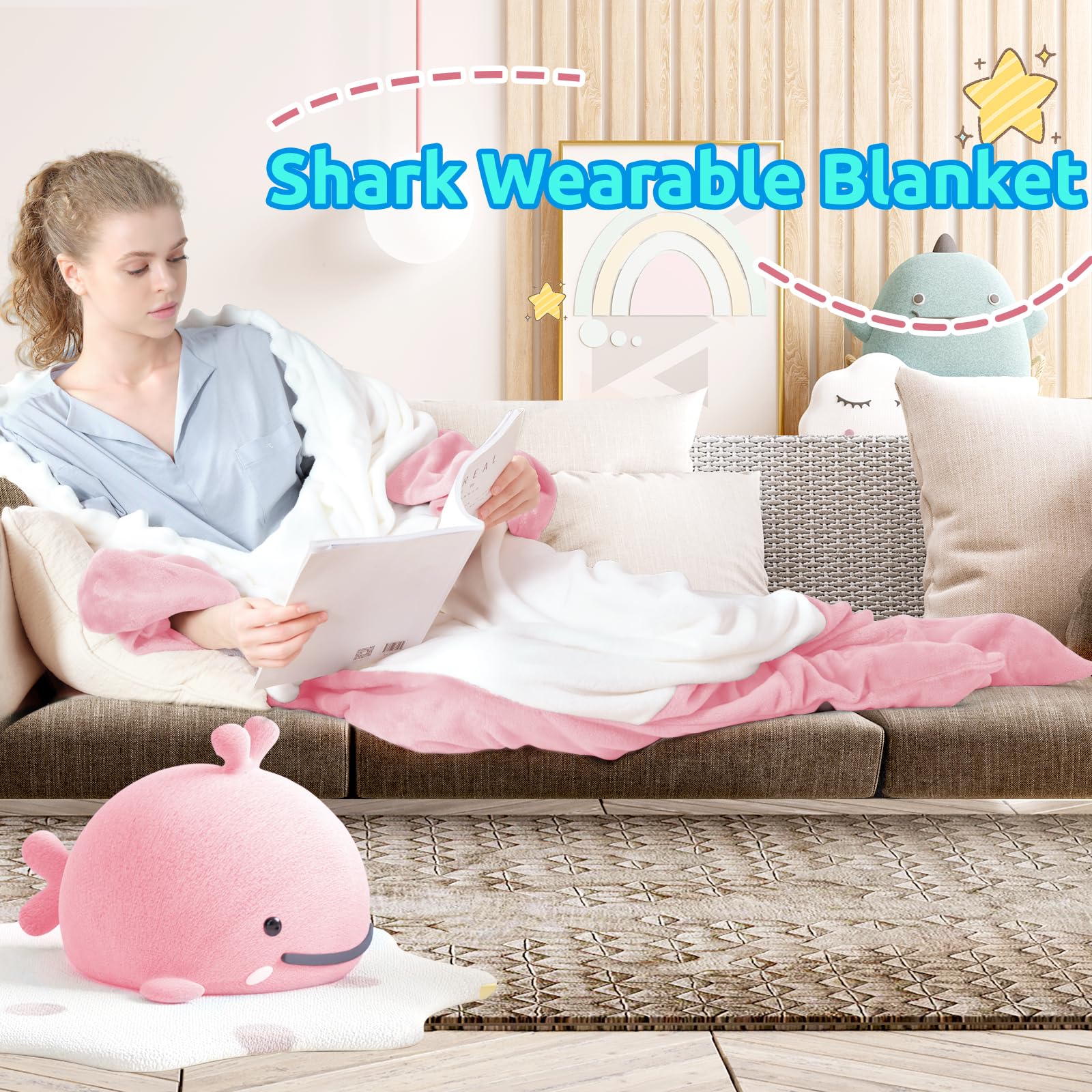 Touchat shark size comparison chart showing fit guidance and sizing benefit