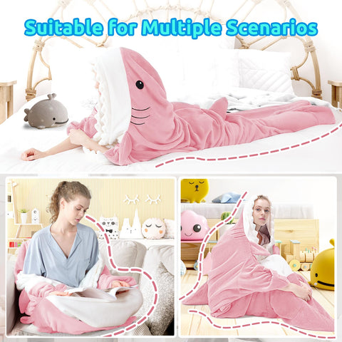 Touchat shark tail and bottom showing sleeping bag style warmth