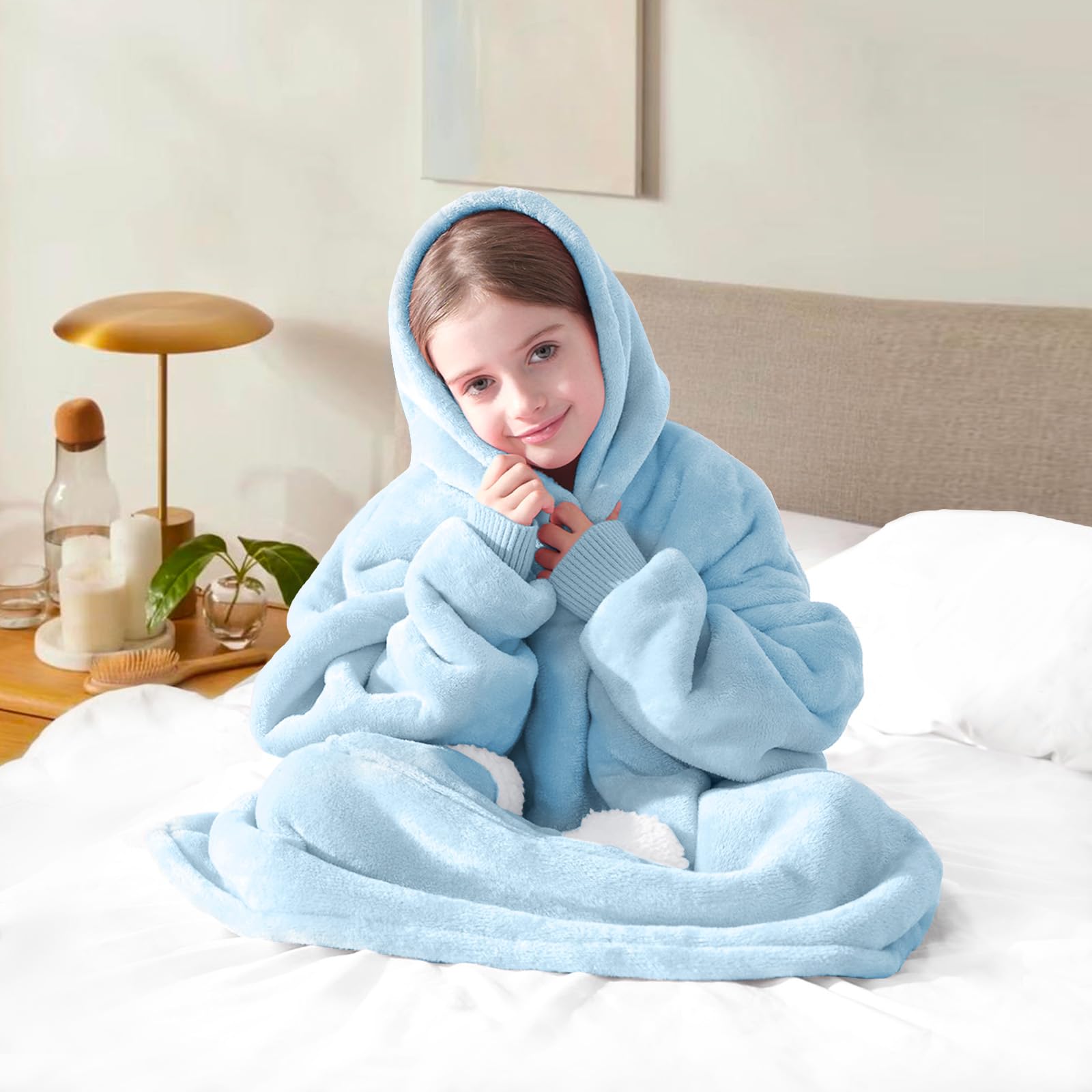 Touchat sherpa texture closeup highlighting soft plush comfort
