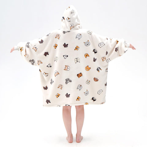 Touchat size comparison on person demonstrating one-size-fits-most coverage