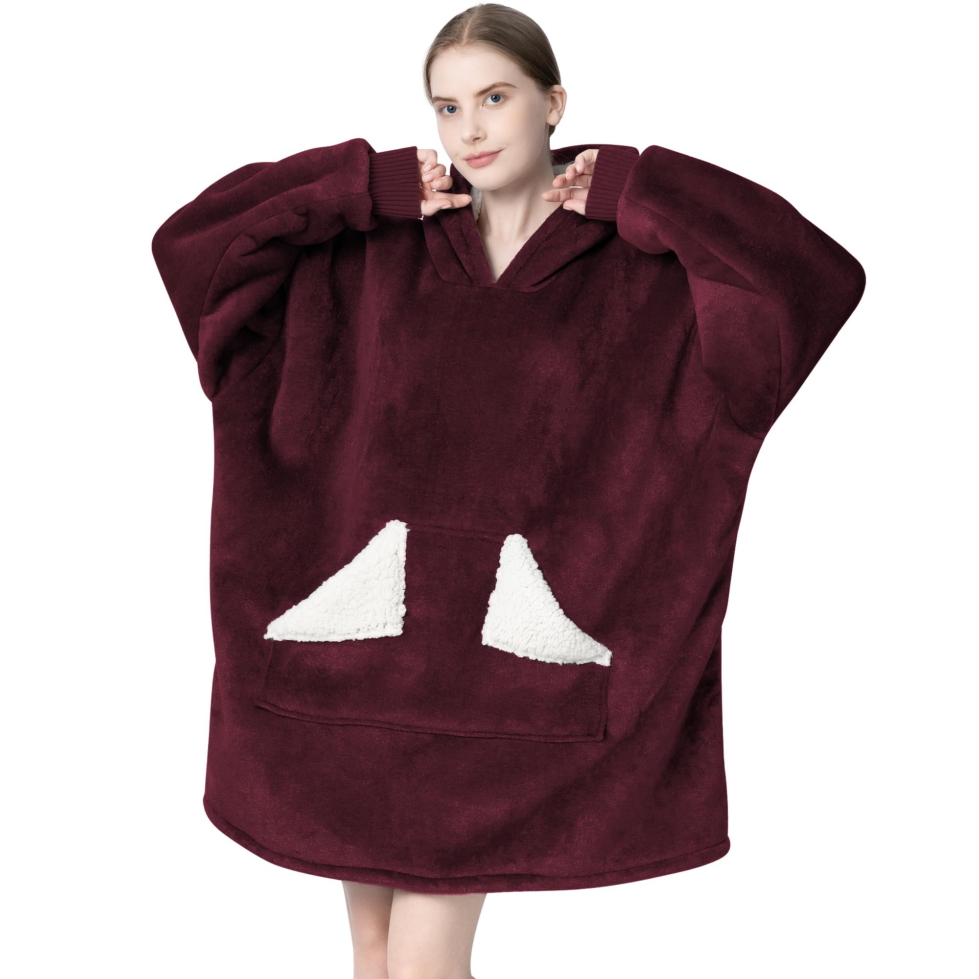 Touchat size scale on chair illustrating one-size fit and generous coverage