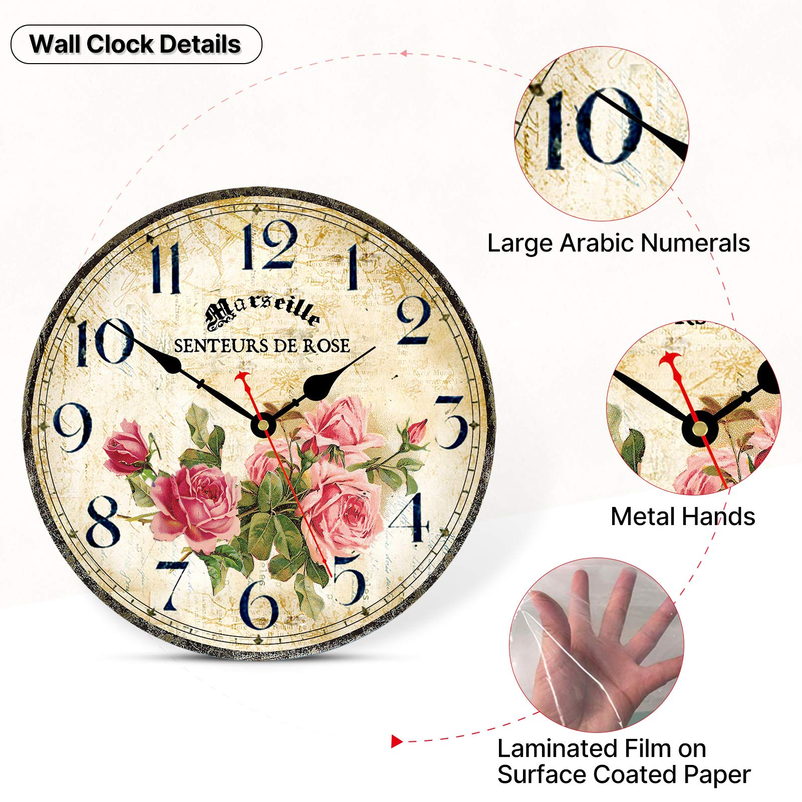 Toudorp clock in kitchen setting adding vintage charm and warmth