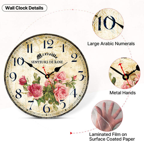 Toudorp clock in kitchen setting adding vintage charm and warmth