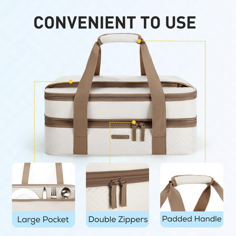 TOURIT padded carrying handles close detail for comfortable lifting