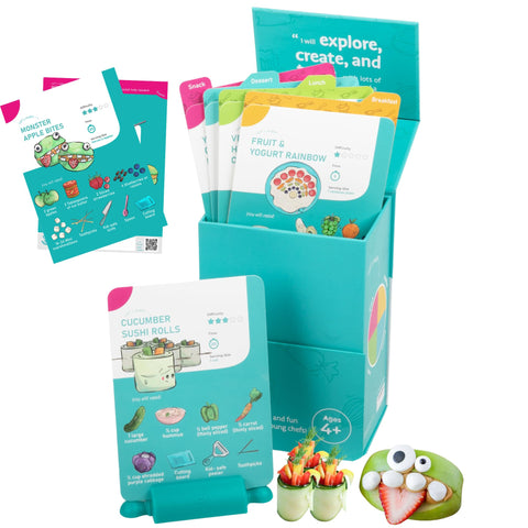 TOVLA JR front packaging shows complete recipe box and playful design, inspiring learning