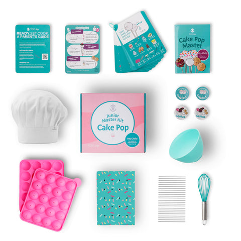 Tovla Jr. pastry hat and stickers celebrating achievements and creativity