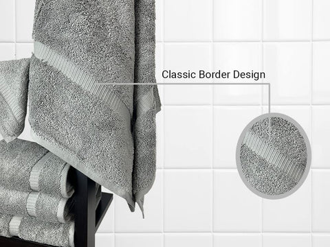 Towel Bazaar in use wrapped around torso demonstrating full coverage and absorbency