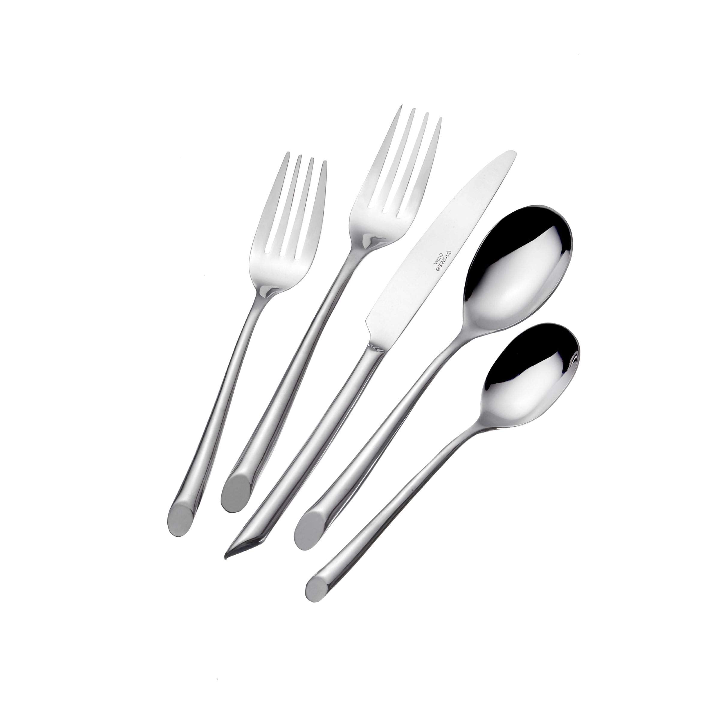 Towle Living close-up of Wave handle curve and cut-away tip highlighting comfortable grip