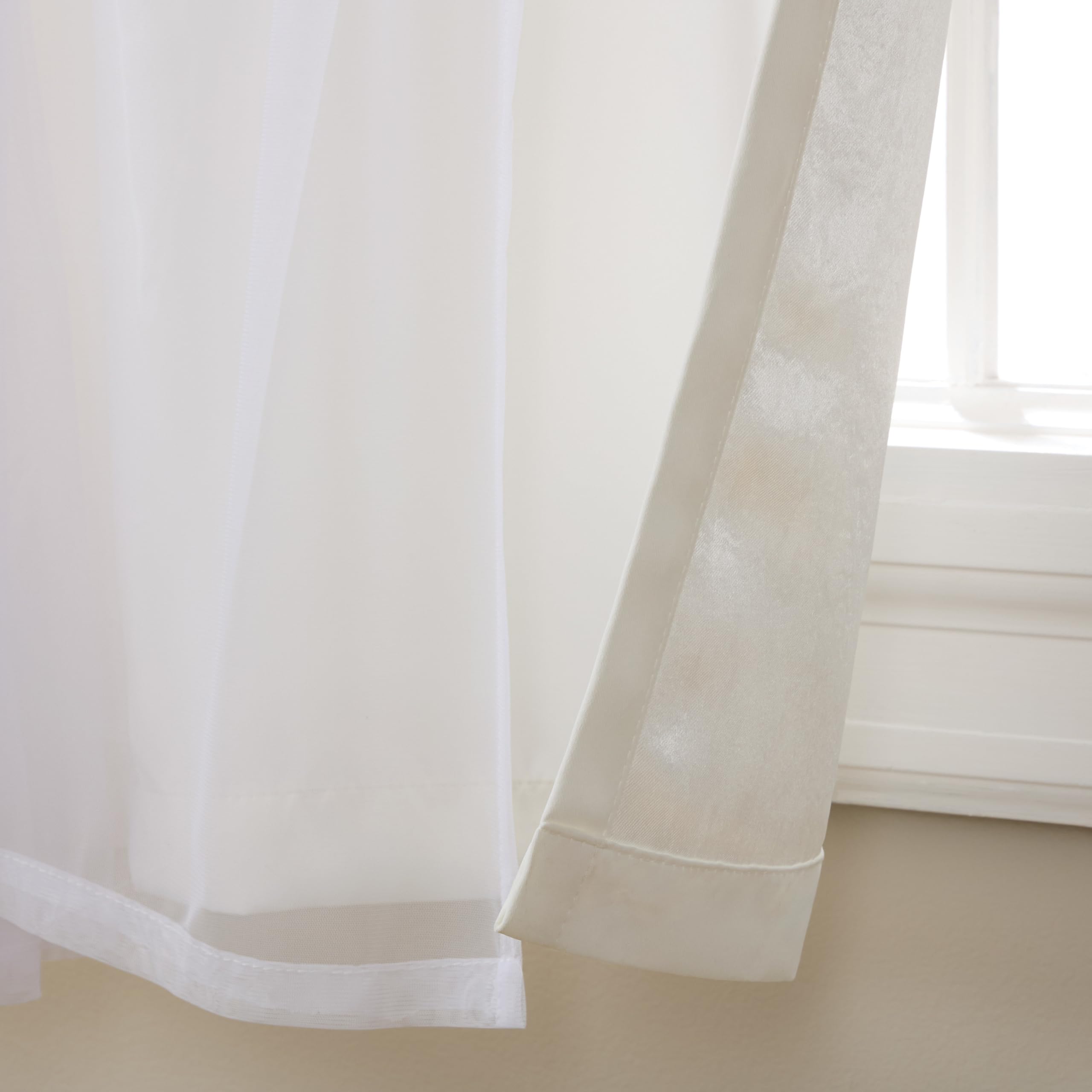 TOWN & COUNTRY LUXE close-up of smooth sateen texture highlighting durable polyester weave benefit