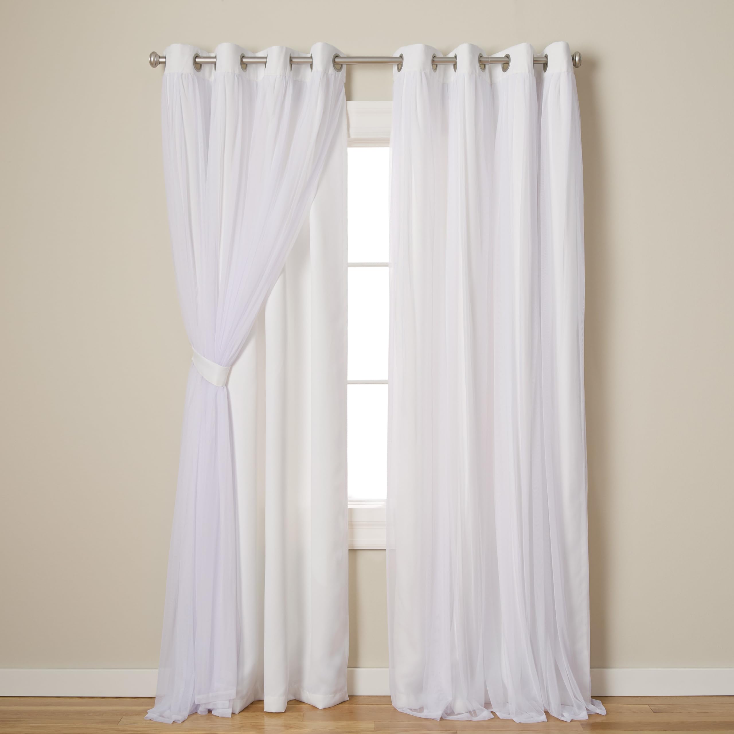 TOWN & COUNTRY LUXE front view of 52x96 panels showing elegant drape and benefit of refined appearance