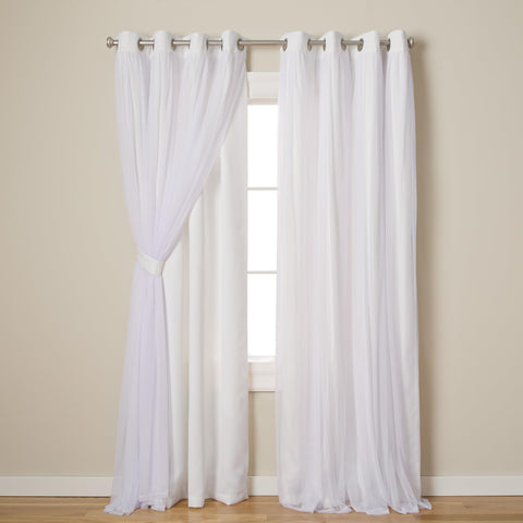 TOWN & COUNTRY LUXE front view of 52x96 panels showing elegant drape and benefit of refined appearance