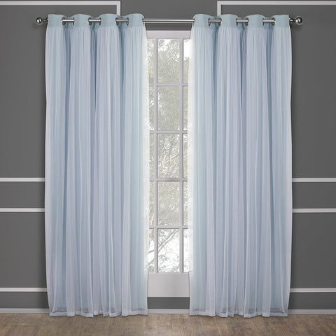 TOWN & COUNTRY LUXE matte silver grommets close-up for smooth rod sliding