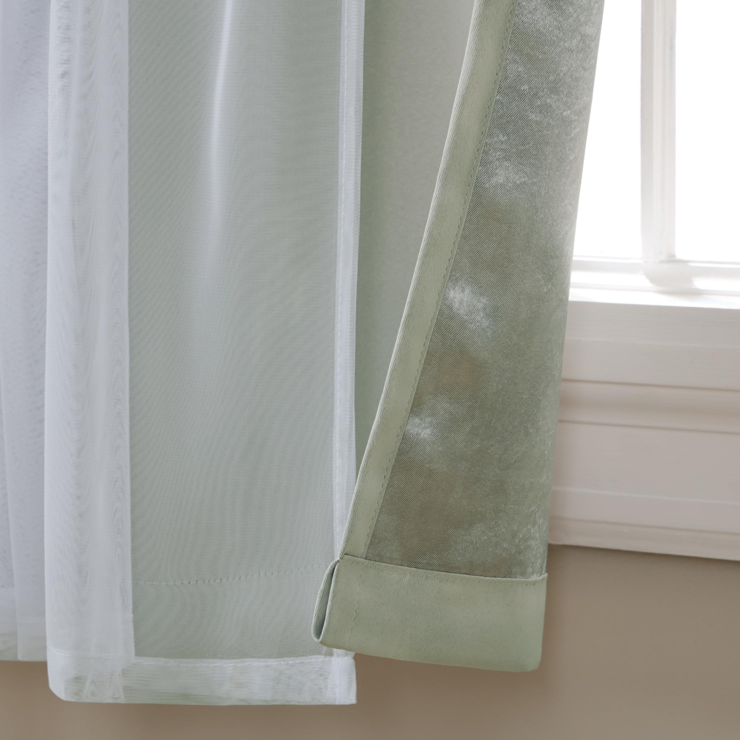 TOWN & COUNTRY LUXE sheer fabric close-up highlighting soft texture and light diffusion