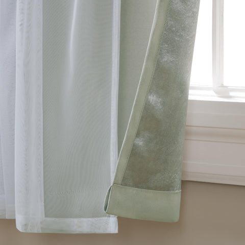 TOWN & COUNTRY LUXE sheer fabric close-up highlighting soft texture and light diffusion