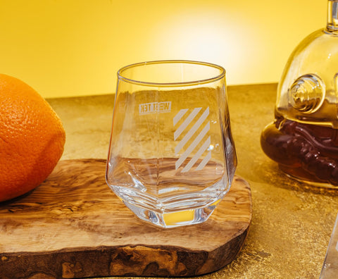 Toynk glasses arranged top-down showing matching set and consistent West Tek branding