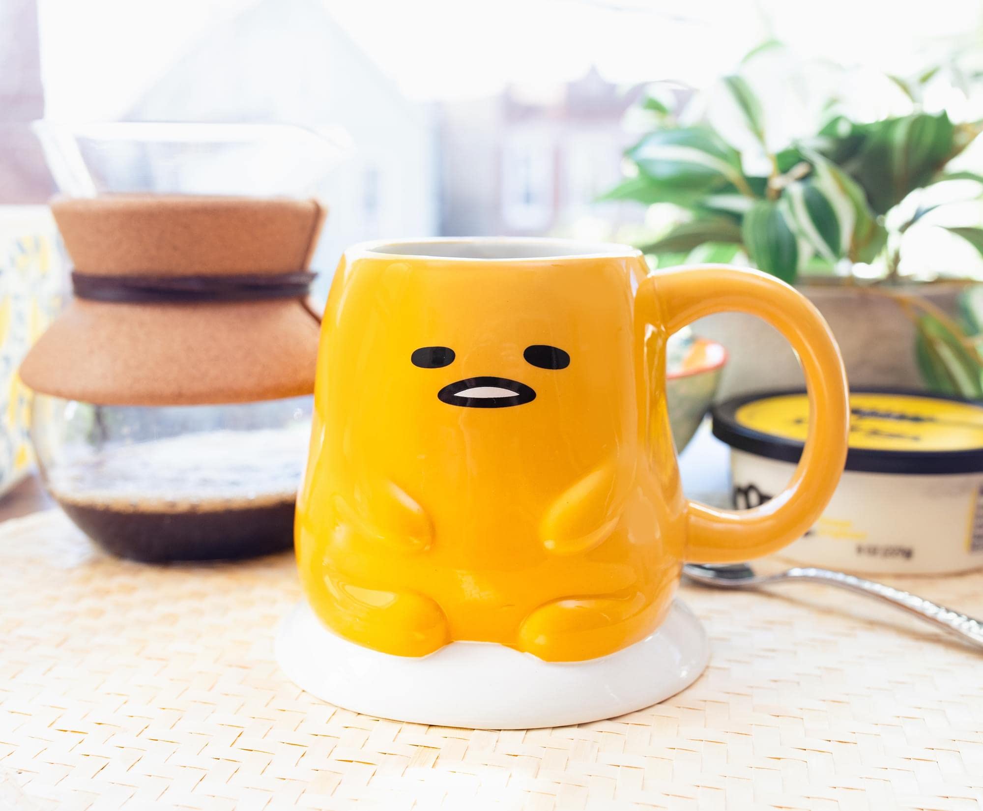 Toynk Gudetama in kitchen lifestyle scene adding fun and functional style