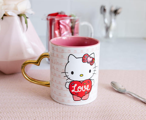 Toynk Hello Kitty interior and rim view showing ceramic finish and capacity