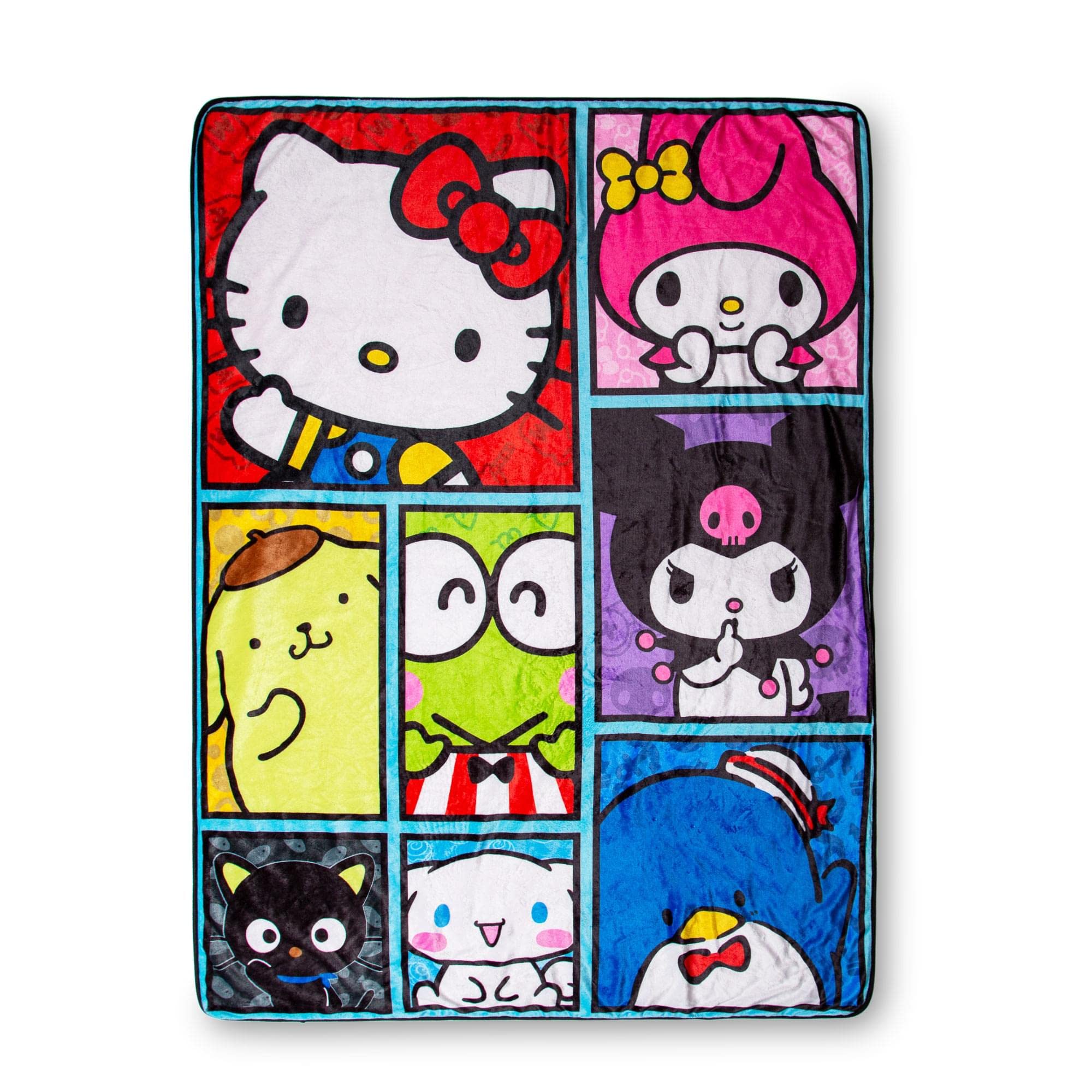 Toynk Hello Kitty sherpa back close-up showing warm fluffy texture