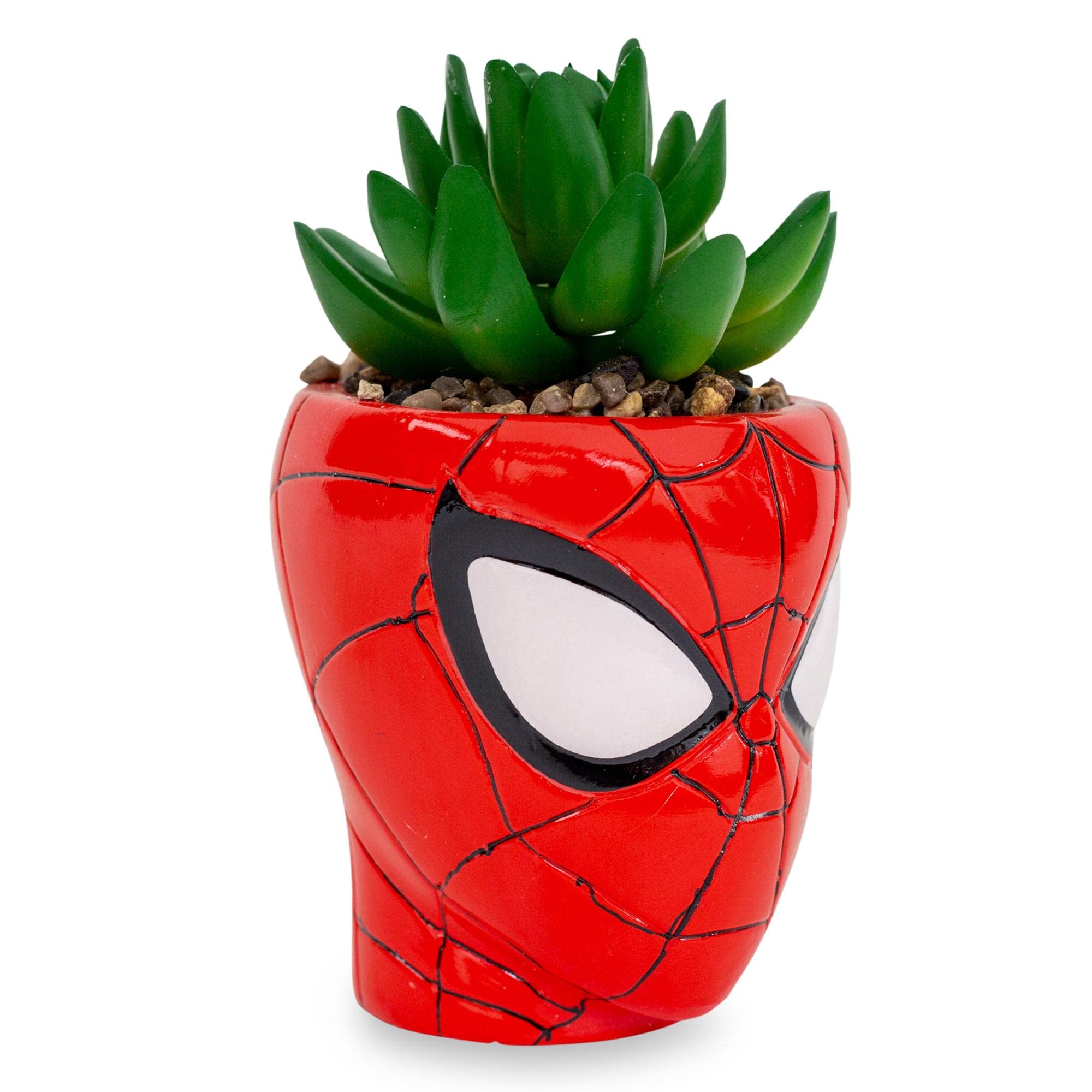 Toynk Spider-Man close-up of mask texture and paintwork, highlights collectible quality